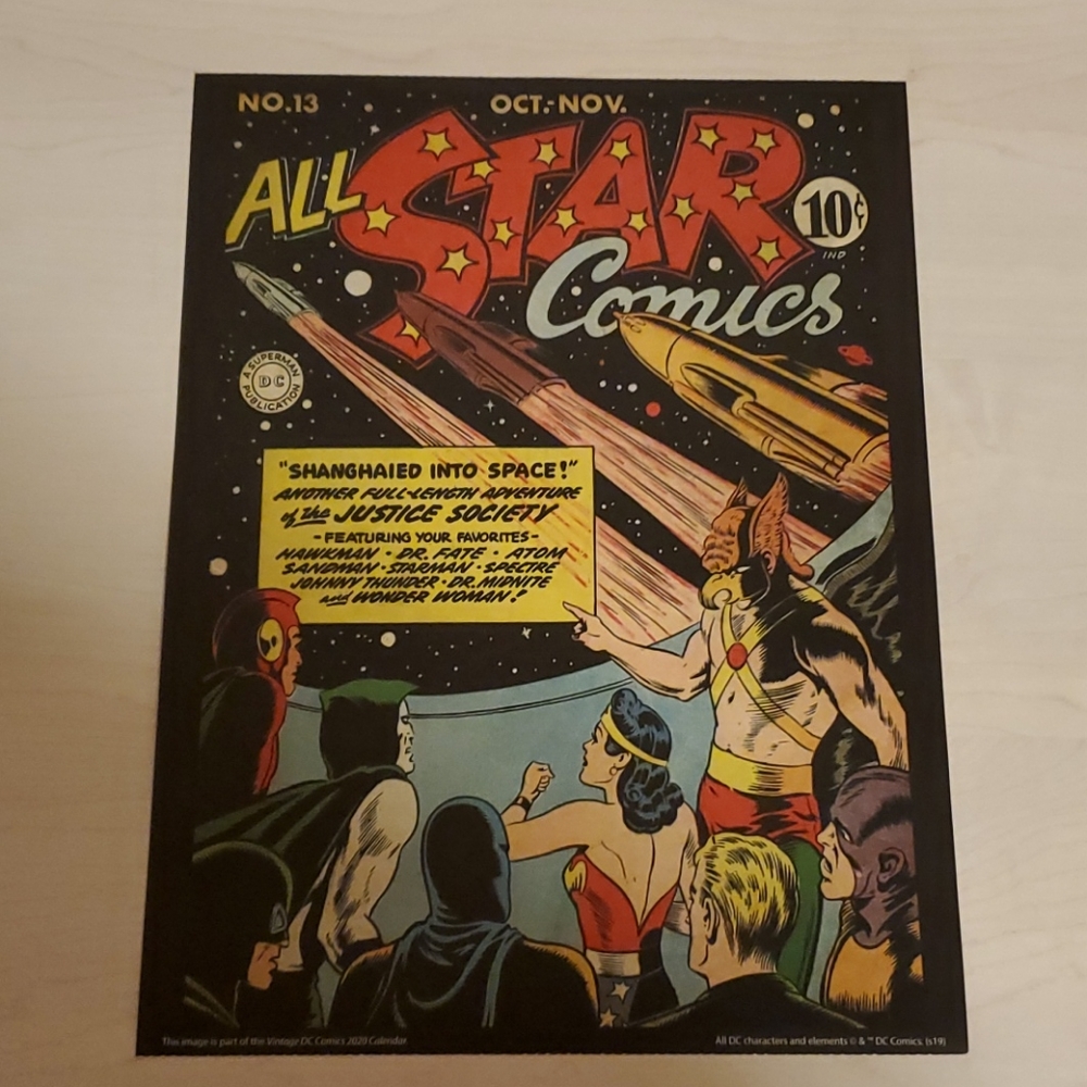 DC All-Star Comics # 13 Cover Poster